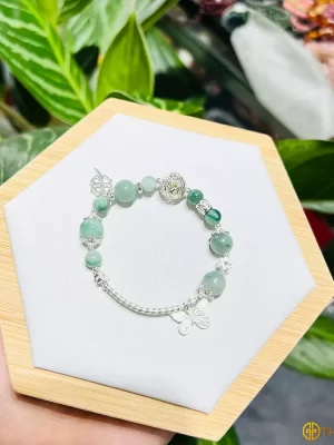 Lắc bạc Ngọc Jade