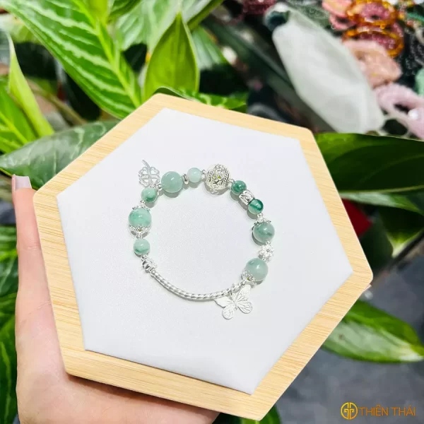 Lắc bạc Ngọc Jade