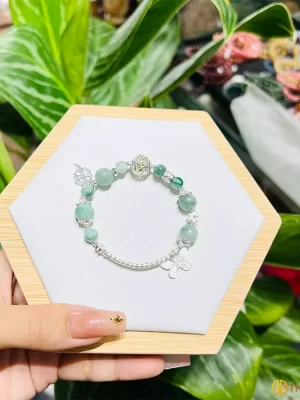 Lắc bạc Ngọc Jade