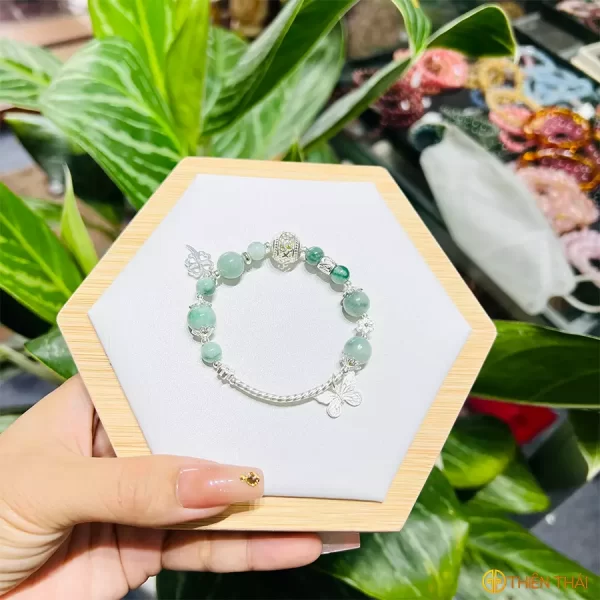 Lắc bạc Ngọc Jade