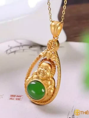 Di Lạc ngọc bích lên bạc