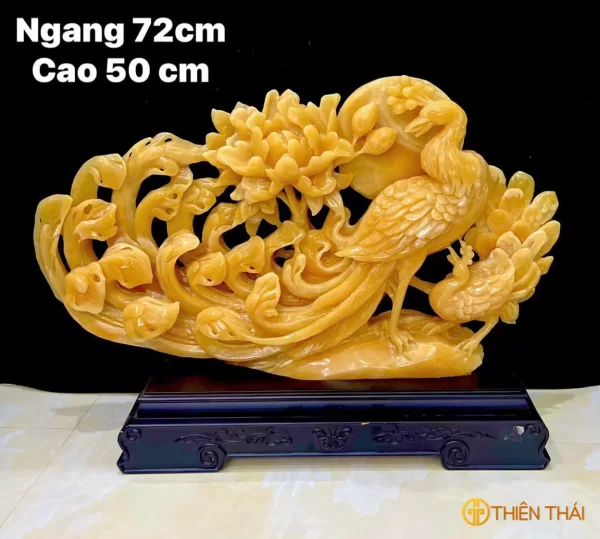 Chim Khổng Tước đá ngọc hoàng long