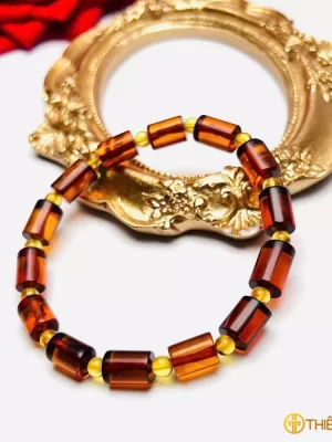 Set hổ phách huyết amber