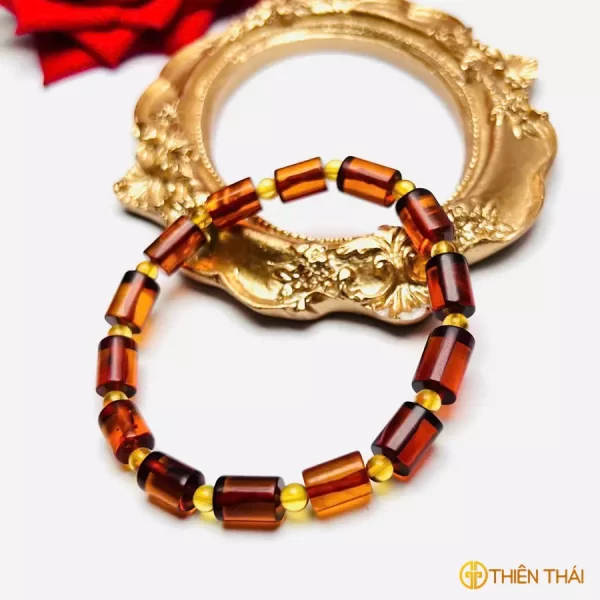 Set hổ phách huyết amber