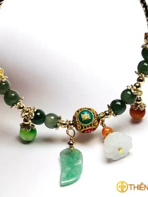 Vòng mic charm ngọc Jade