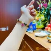 Vòng Tourmaline mix mặt hồ ly ruby